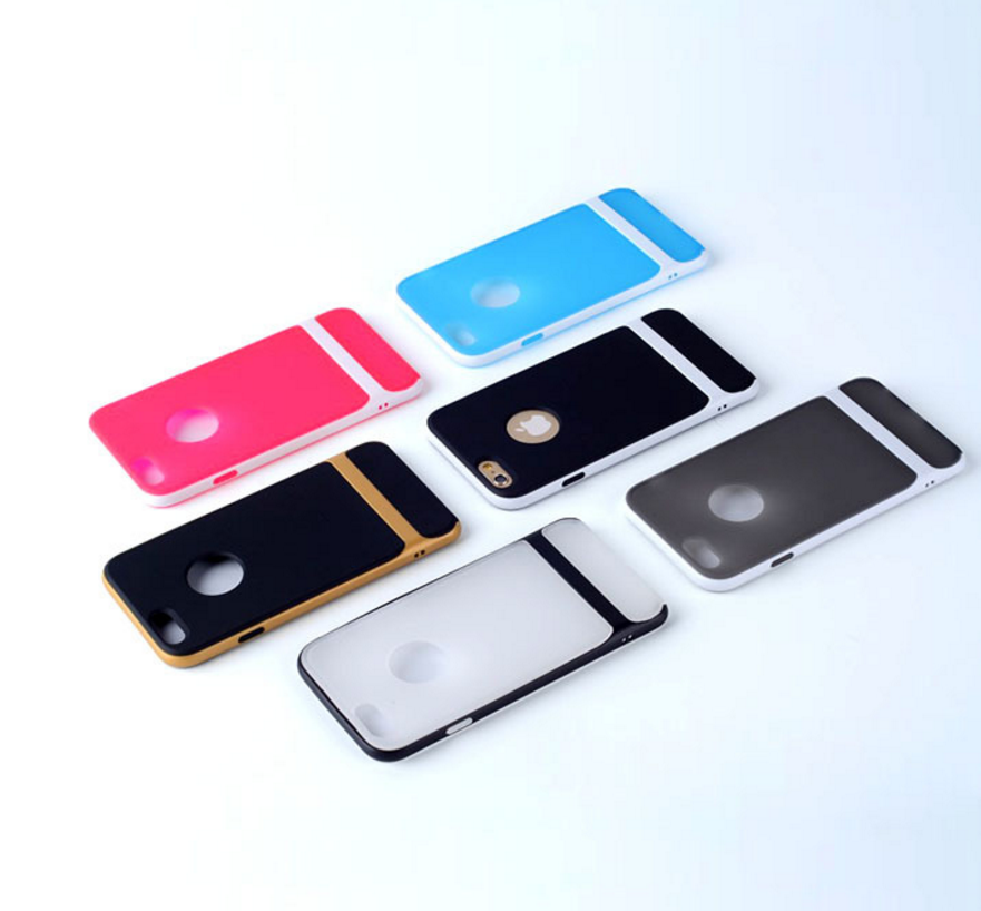 Iphone6s Mobile Phone Shell Apple 6s Protective Case Soft Two-color Anti-drop Mobile Phone Sets