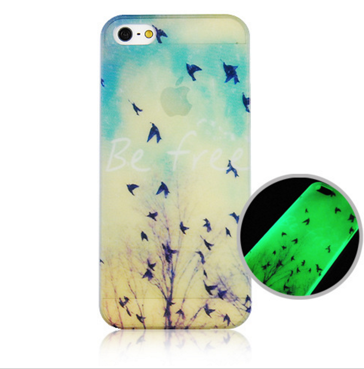 Iphone6 Luminous Phone Case Fluorescent Protective Cover Painted Phone Shell