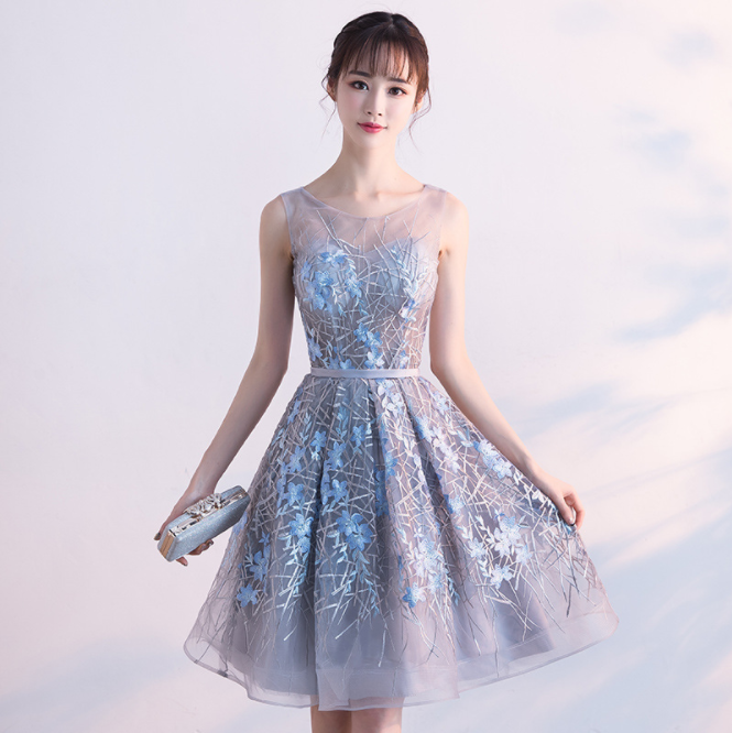 Fashion Korean Version, Summer Noble Elegance, Short, Thin, Bridesmaid Dress, Dress